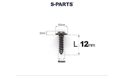 SPARTS M4 Titanium Self-Tapping Screws for Motorcycles