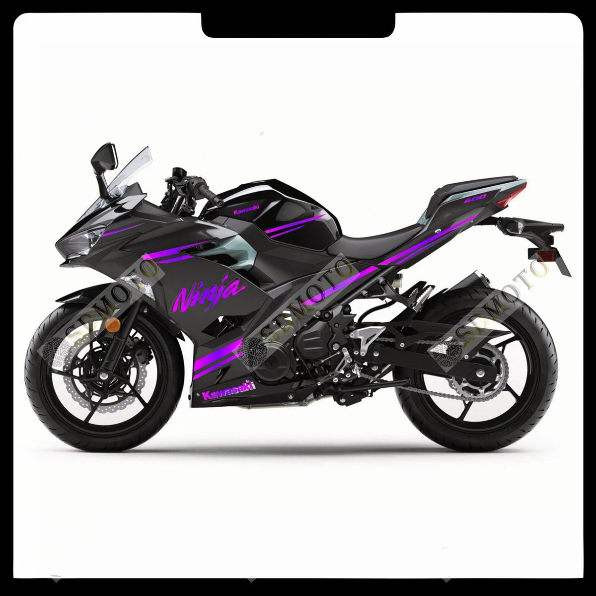 Kawasaki Ninja 400 ZX-4R Full Body Decals Waterproof Motorcycle Graphics Stickers