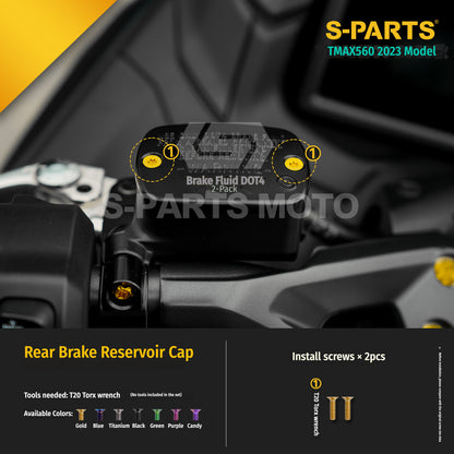 SPARTS Titanium Bolt Kit for Yamaha TMAX560 2023-Front & Cockpit System