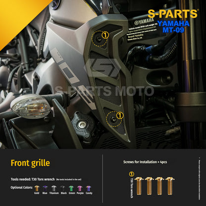 SPARTS Titanium Bolt Kit | TC4 Grade for  Yamaha MT-09 Motorcycle Fasteners
