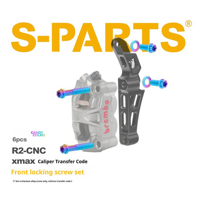 SPARTS Brembo R2 XMAX Caliper Adapter Titanium Bolt Kit