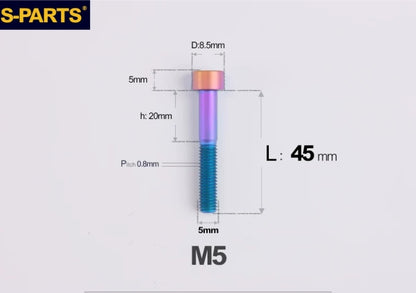 SPARTS M5 Titanium Socket Head Cap Bolts