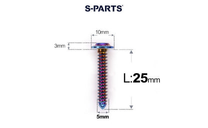 SPARTS Button Head M5×L10-35 Titanium Screws Self-Tapping Bolt