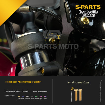 SPARTS Titanium Set Screws for Triumph Bonneville Bobber Motorcycle