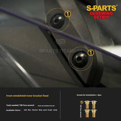 SPARTS Titanium Bolt Kit | Titanium for Honda Gold Wing GL1800 Motorcycle