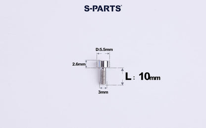 SPARTS M3 L6-20 Classic Button Head Titanium Color Titanium Bolt