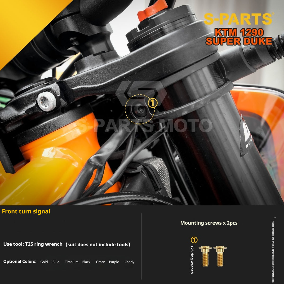 SPARTS Titanium Alloy Fasteners Compatible with KTM Super Duke 1290