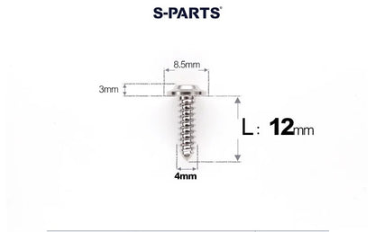 SPARTS M4 D8.5 Titanium Truss Head Self-Tapping Screws for Motorcycles