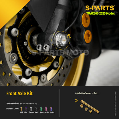 SPARTS Titanium Bolt Kit for YAMAHA TMAX560 2025-Front Section