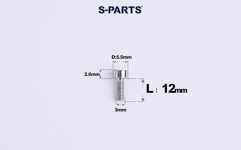 SPARTS M3 L6-20 Classic Button Head Titanium Color Titanium Bolt