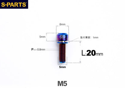 SPARTS M5 L10-50mm Titanium Alloy Screws