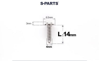 SPARTS M4 D8.5 Titanium Truss Head Self-Tapping Screws for Motorcycles