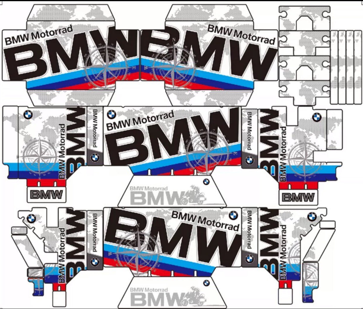 BMW F750GS / F850GS / R1250GS ADV OEM Aluminum Pannier Sticker Kit