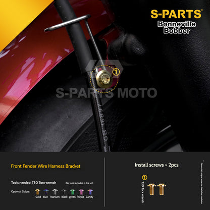 SPARTS Titanium Set Screws for Triumph Bonneville Bobber Motorcycle