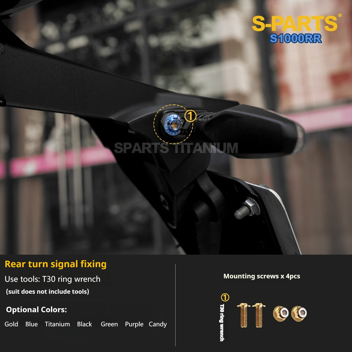 SPARTS | BMW S1000RR Titanium Bolt Upgrade Kit