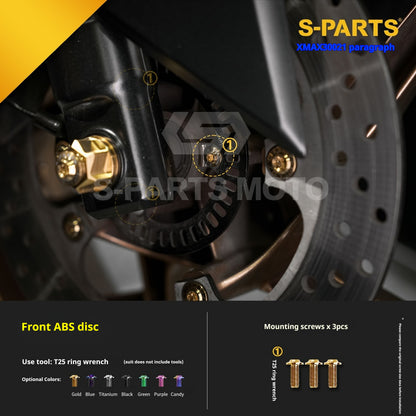 SPARTS Titanium Bolt Kit for 2021 Yamaha XMAX 300 Motorcycle Upgrade
