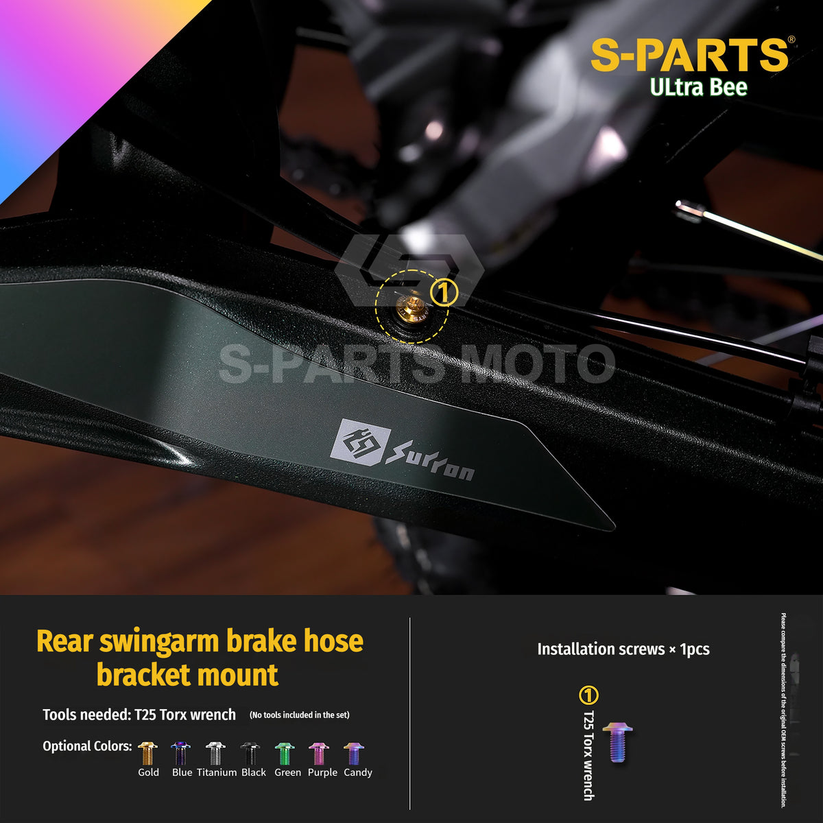 SPARTS Titanium Bolt Kit for Ultra Bee | Full Motorcycle Upgrade Set