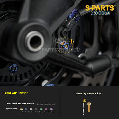SPARTS Titanium Screw Set for Kawasaki Z900RS – Motorcycle Upgrade Kit