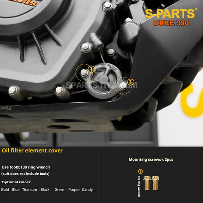 SPARTS KTM Duke 390 Full Bike Titanium Bolt Kit | Premium TC4 Motorcycle Fasteners