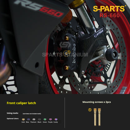 S-PARTS Titanium Complete Bolts Hardware Kit for Aprilia RS660 (2021+)