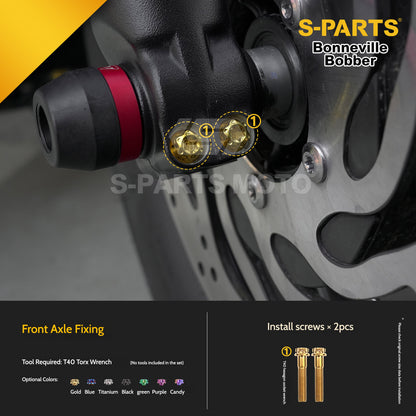 SPARTS Titanium Set Screws for Triumph Bonneville Bobber Motorcycle