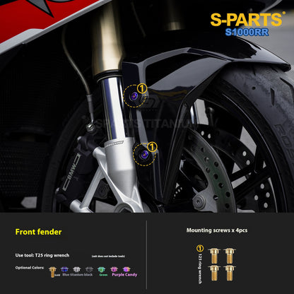 SPARTS | BMW S1000RR Titanium Bolt Upgrade Kit