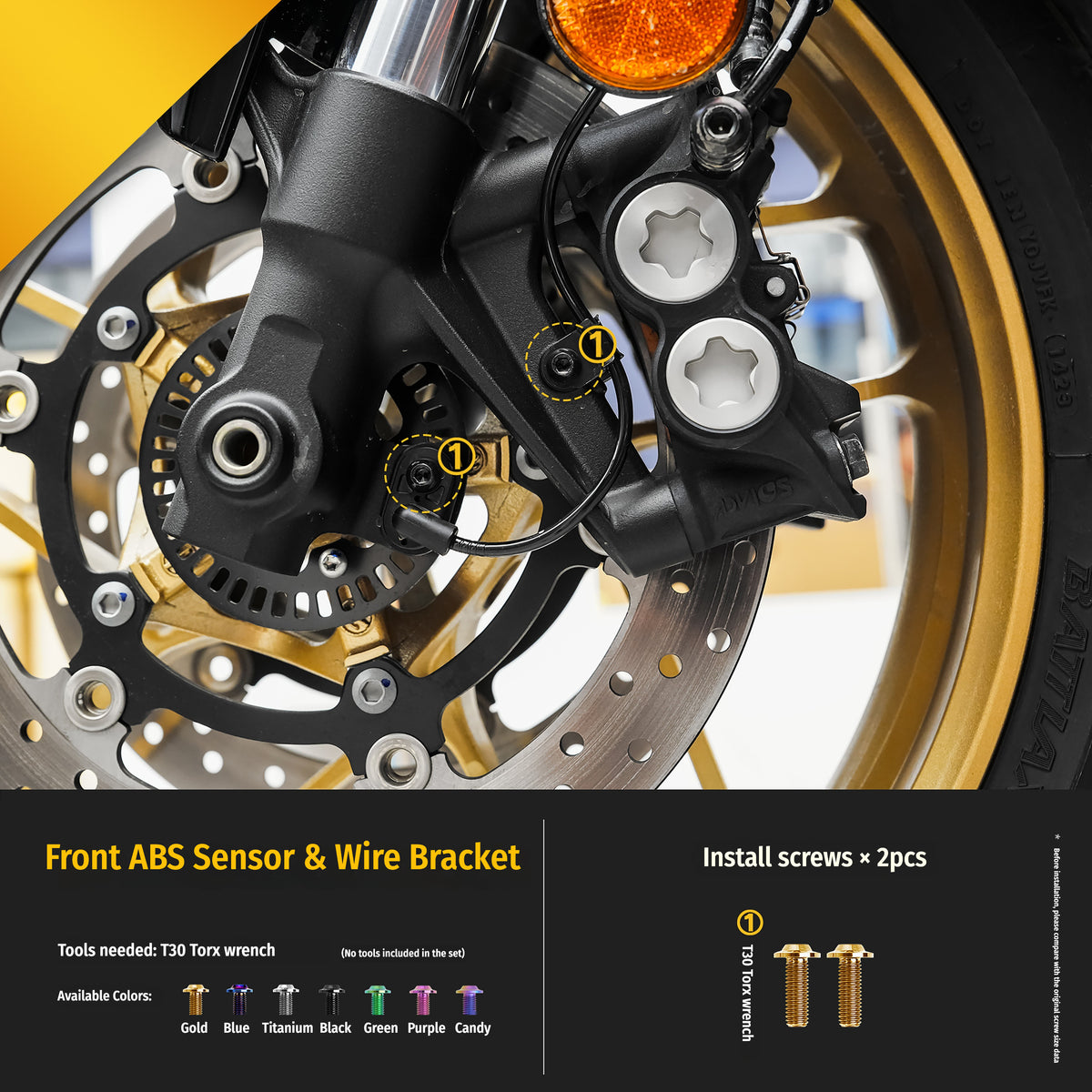 SPARTS Titanium Bolt Kit for Yamaha Tracer 9GT 2023-Front / Cockpit System