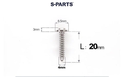 SPARTS M4 D8.5 Titanium Truss Head Self-Tapping Screws for Motorcycles