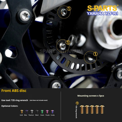 SPARTS TC4 Titanium Bolt Kit for Yamaha YZF-R1 | Motorcycle Titanium Bolt Upgrade