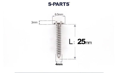 SPARTS M4 D8.5 Titanium Truss Head Self-Tapping Screws for Motorcycles