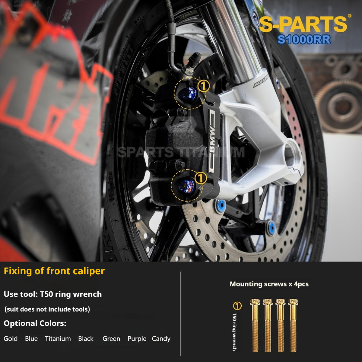 SPARTS | BMW S1000RR Titanium Bolt Upgrade Kit