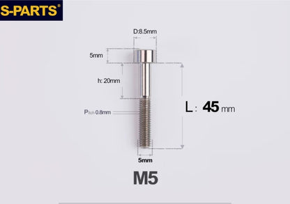 SPARTS M5 Titanium Socket Head Cap Bolts
