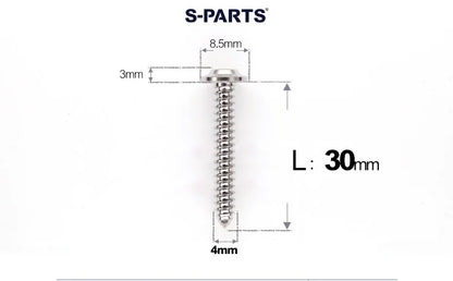 SPARTS M4 D8.5 Titanium Truss Head Self-Tapping Screws for Motorcycles