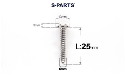 SPARTS M6 Titanium Flanged Button Head Self-Tapping Bolt D13