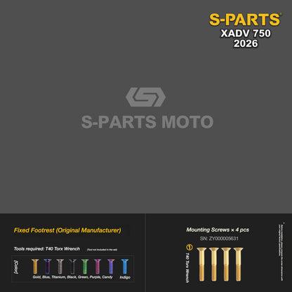 SPARTS Titanium Bolt Kit for Honda X-ADV 750 2026 Bodywork Fasteners