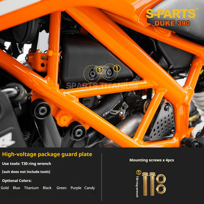 SPARTS KTM Duke 390 Full Bike Titanium Bolt Kit | Premium TC4 Motorcycle Fasteners