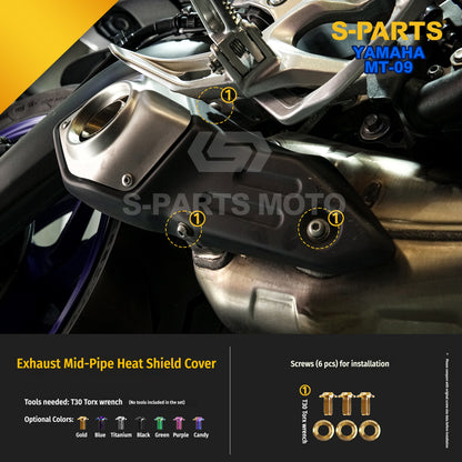 SPARTS Titanium Bolt Kit | TC4 Grade for  Yamaha MT-09 Motorcycle Fasteners