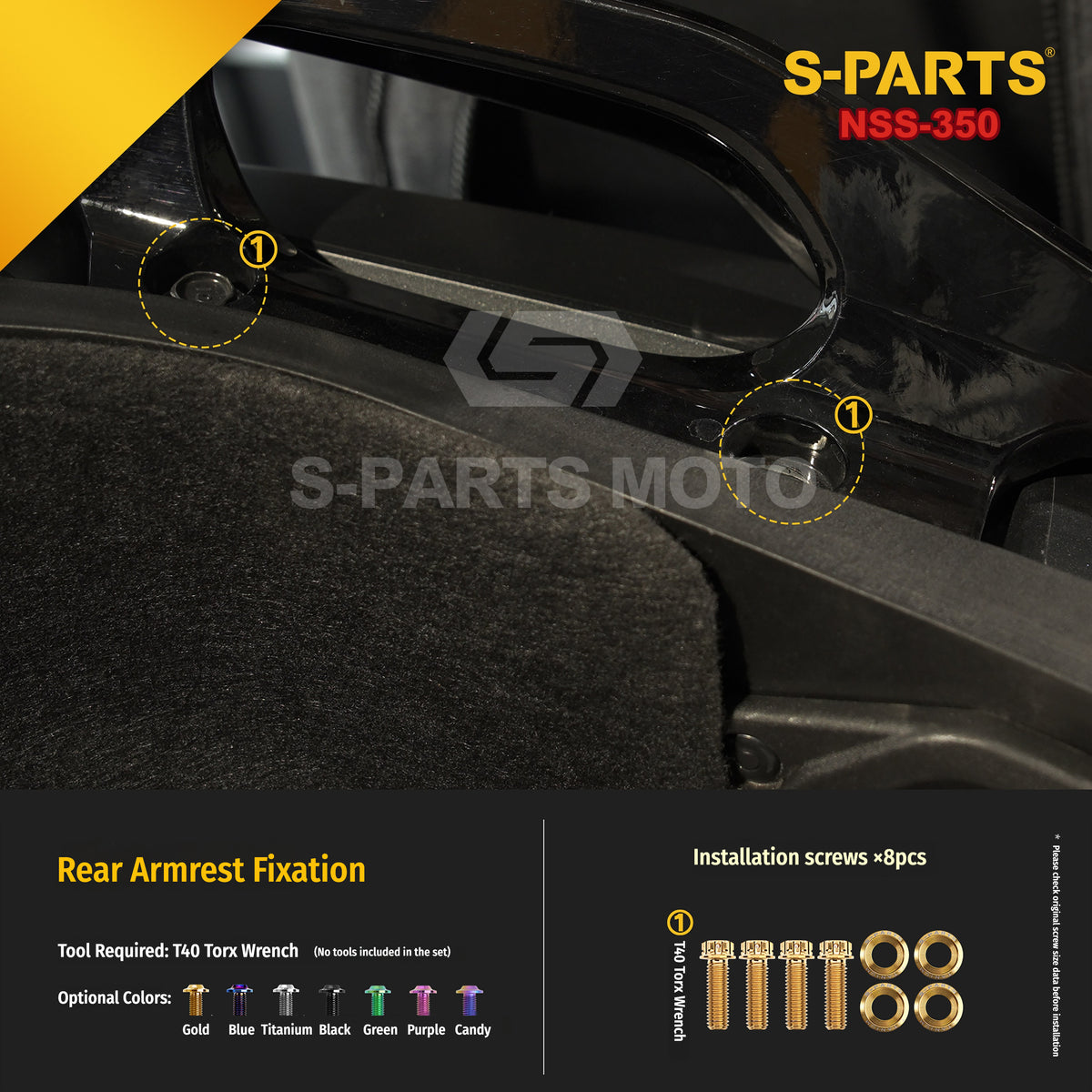SPARTS Titanium Bolt Kit for Honda Forza NSS350 – Motorcycle Upgrade Fasteners