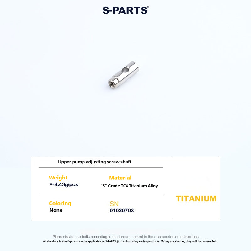 SPARTS Titanium Bolt Fastener Kit for GALESPEED VRC Master Cylinder (White Logo)