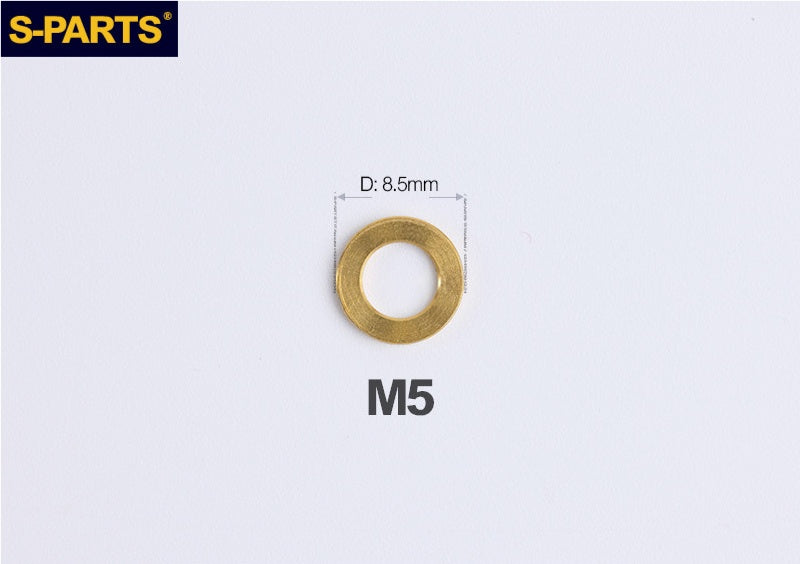 S-PARTS M3 / M4 / M5 / M6 / M8 / M10 / M12 TC4 Titanium Flat Washers forMotorcycles & Bicycles