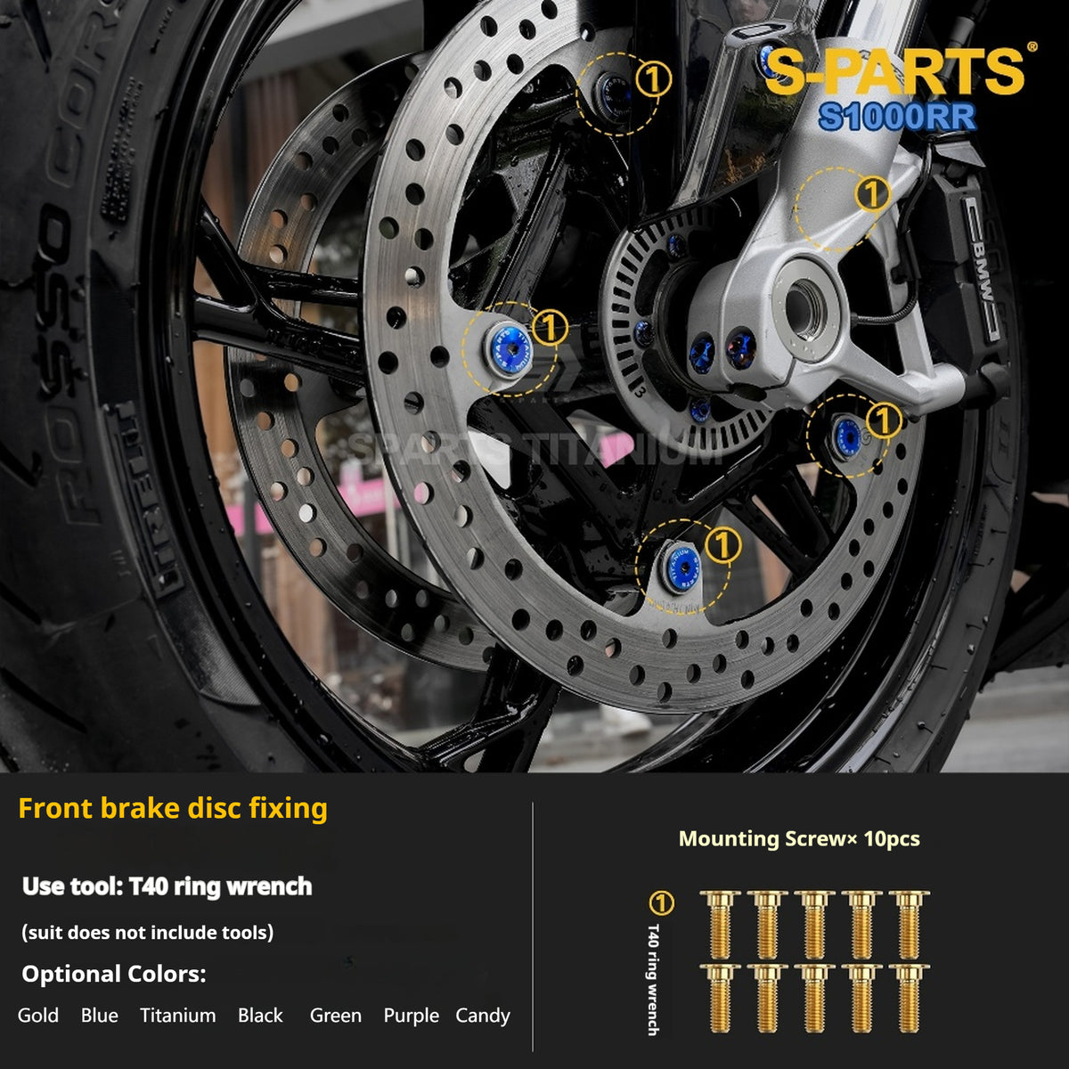 SPARTS | BMW S1000RR Titanium Bolt Upgrade Kit