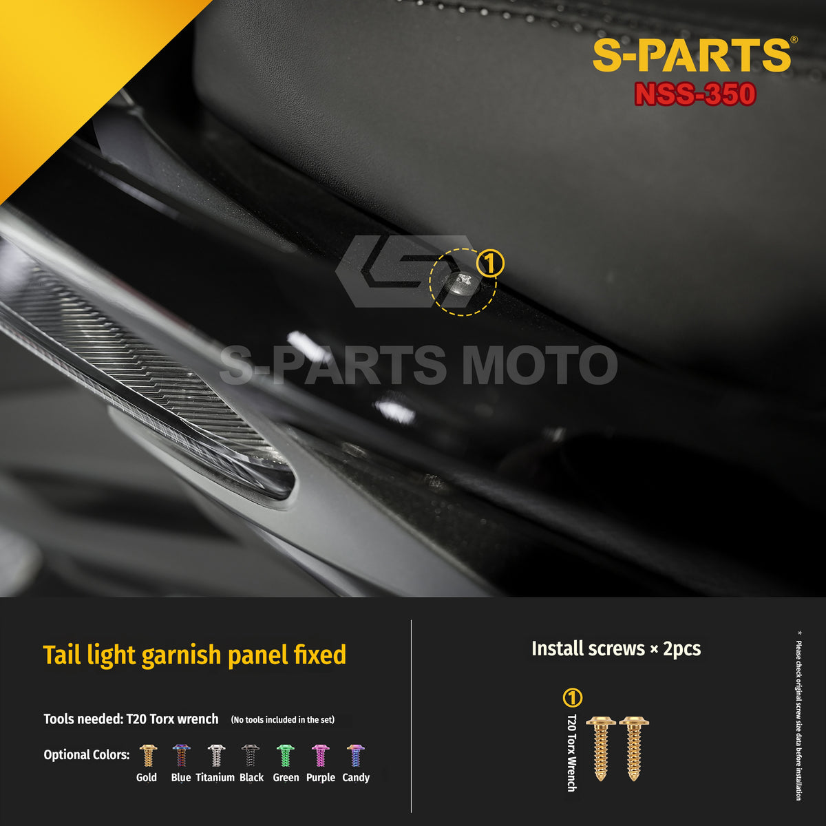 SPARTS Titanium Bolt Kit for Honda Forza NSS350 – Motorcycle Upgrade Fasteners