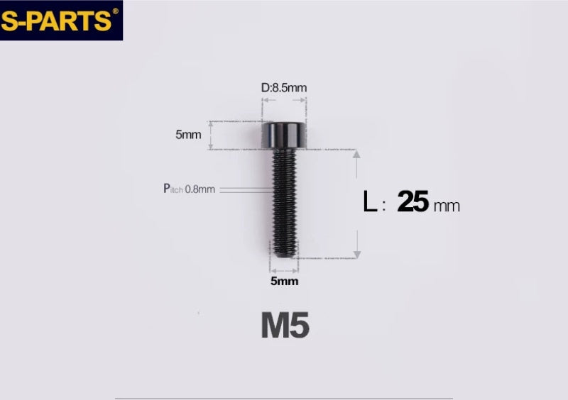 SPARTS M5 Titanium Socket Head Cap Bolts