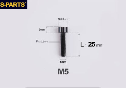SPARTS M5 Titanium Socket Head Cap Bolts