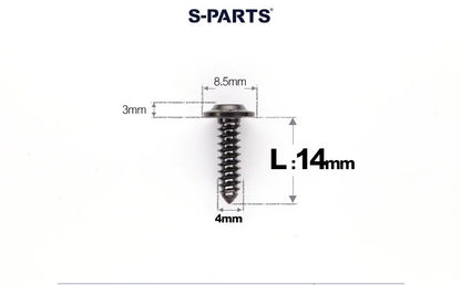 SPARTS M4 D8.5 Titanium Truss Head Self-Tapping Screws for Motorcycles