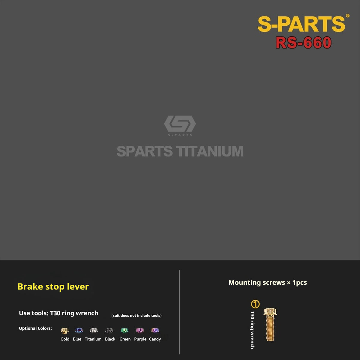 S-PARTS Titanium Complete Bolts Hardware Kit for Aprilia RS660 (2021+)