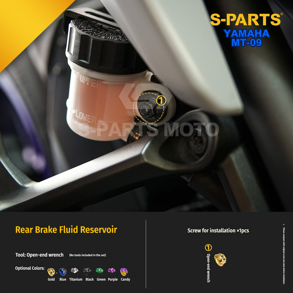 SPARTS Titanium Bolt Kit | TC4 Grade for  Yamaha MT-09 Motorcycle Fasteners