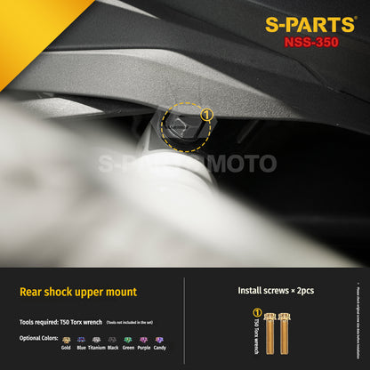 SPARTS Titanium Bolt Kit for Honda Forza NSS350 – Motorcycle Upgrade Fasteners