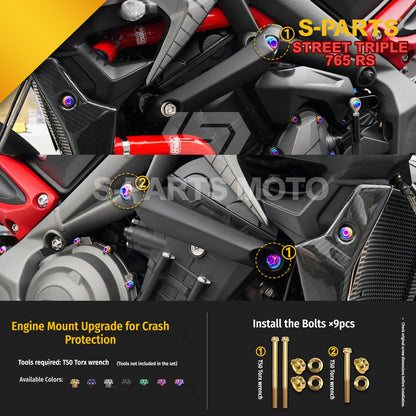 SPARTS Titanium Bolts for Triumph Street Triple 765 RS – Body & Controls Upgrade Fasteners