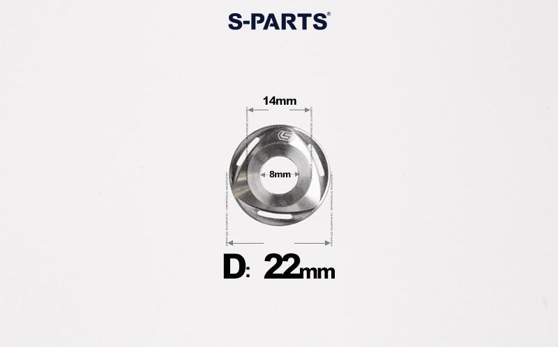 SPARTS M6/M8/M10 Titanium Rotor Washers – Electric & Motorcycle Upgrade